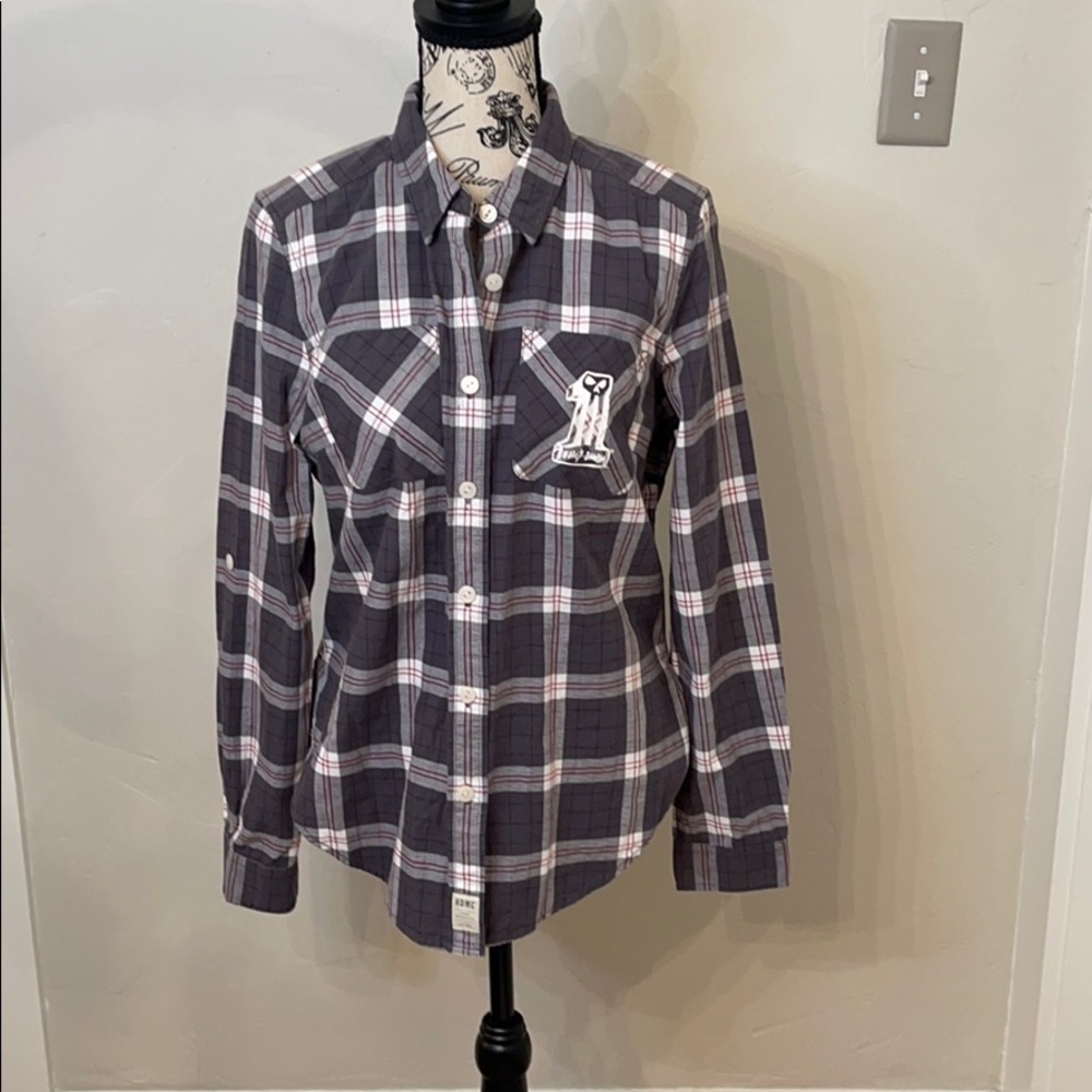 EUC Harley Davidson women’s plaid button down​​​​​​​​​​​​​​